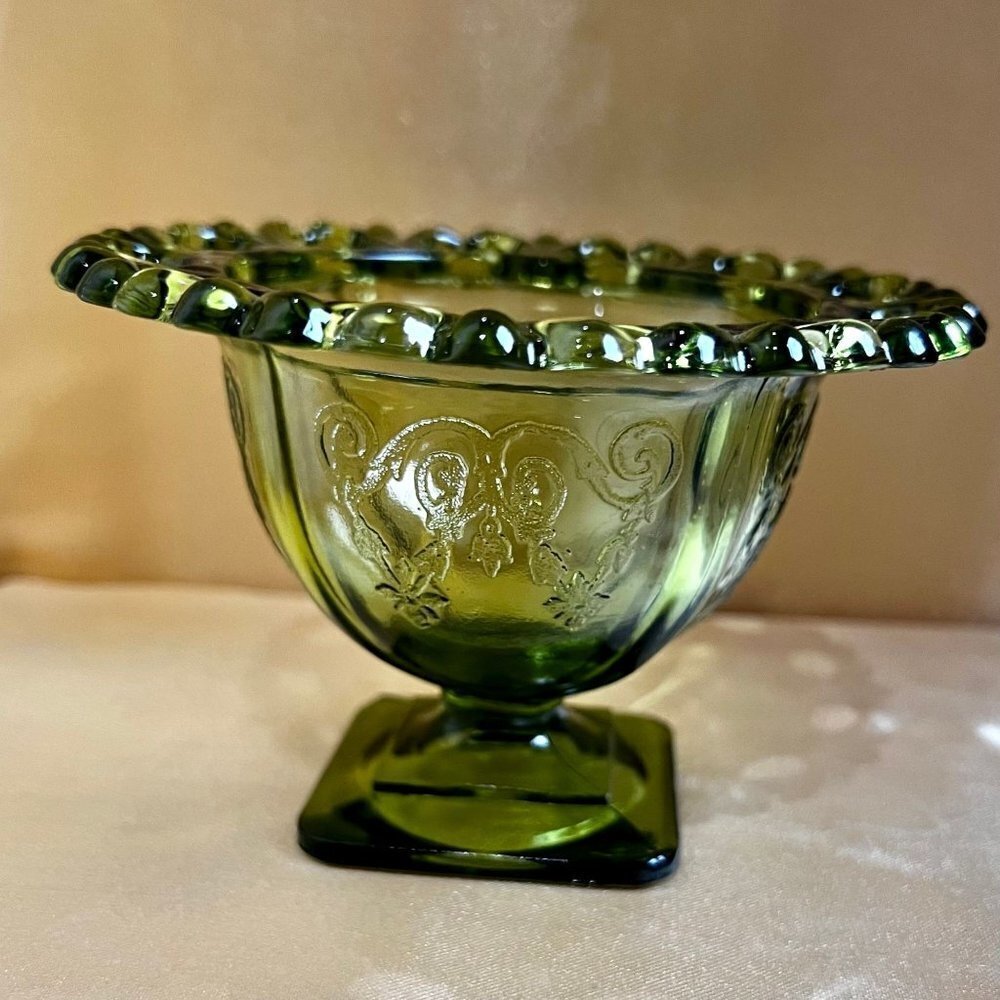 Bowl glass bowl green ice cream bowl Decorative bowl vintage  Mother’s Day prese